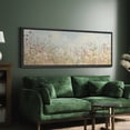 thumbnail image 3 of Large Framed Canvas Wall Art Summer Wildflowers Field Landscape Print for Living Room Decoration - 60"x20" Black Framed, 3 of 8
