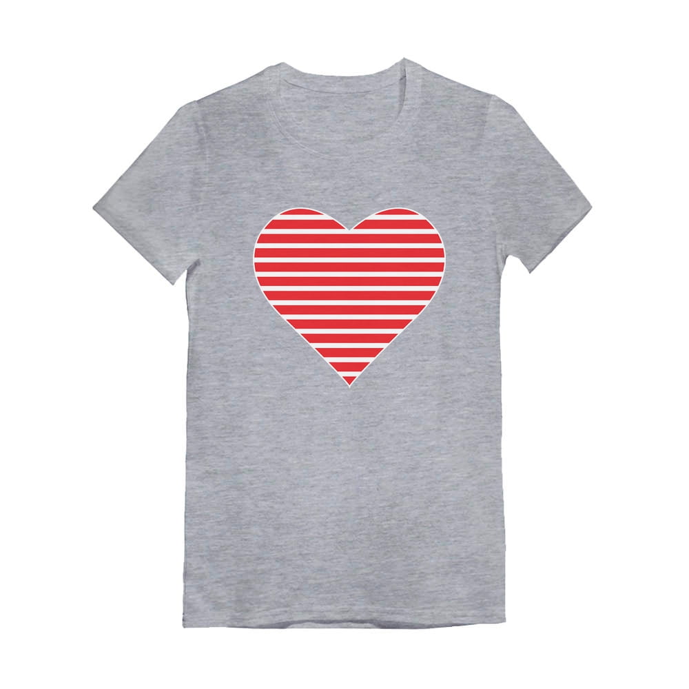 Tstars Girls Valentine's Day Shirts for Kids Love Red Striped Heart ...