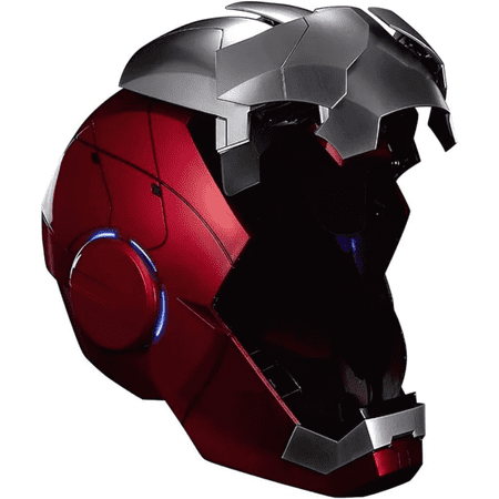 MK5 Helmet Electronic Open/Close Mask with 3 Controls Way and Sounds & LED Eyes 1:1 Model ction figures