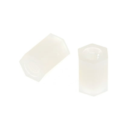 Flower Tube Spacer - 2pcs Nylon Straight Insulating Tube PCB Pillar Hex Standoff Spacer M3x5x8mm