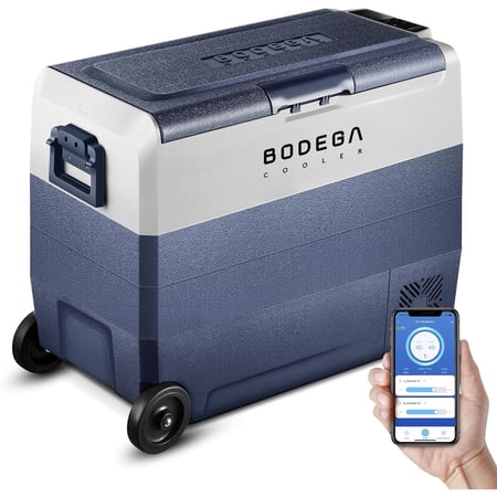 Bodega 12V Car Refrigerator, Dual Zone temp independent WIFI APP Control 64 Quart(60L)