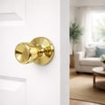 thumbnail image 6 of Polished Brass Dummy Door Knob, Closet and French Door, Left or Right Hand, 6 of 12