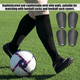 thumbnail image 4 of 2 Pares Mini Espinilleras De Fútbol Protector Deportes G  Belug, Negro, 4 of 5