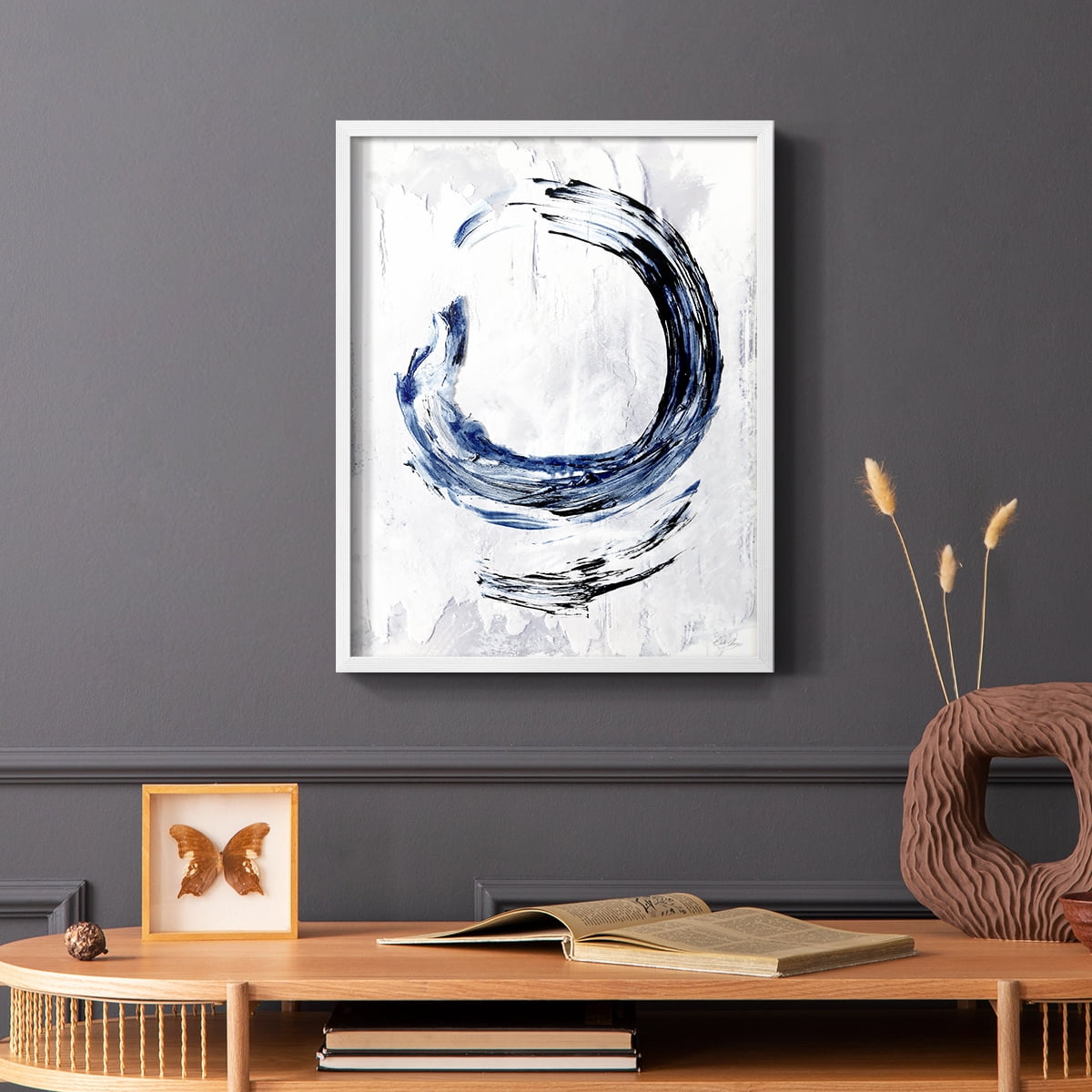 Moonglade I in White Solid Wood 8 x 10 Framed Print