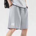 thumbnail image 4 of Ymyiu Men Workout Shorts Men's Classic Fit Golf Shorts Basic Lightweight Stretch Hiking Casual Short with 2 Pockets Size L(Light Gray, L), 4 of 9