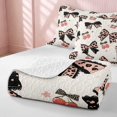 thumbnail image 4 of Erosebridal Leopard Bow Heart Print Twin Quilt Set for Girls, Cheetah Animal Spots Love Twin Coverlet Set, 2 Pieces 1 Bedspread and 1 Pillowcase, 4 of 7