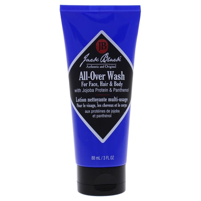 All-Over Wash for Face Hair and Body by Jack Black for Men - 3 oz Body Wash