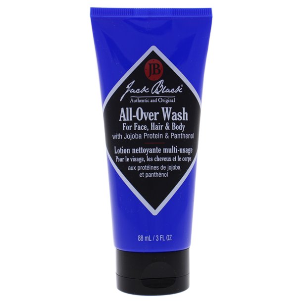 Jack Black AllOver Wash for Face Hair and Body by Jack Black for Men 3 oz Body Wash