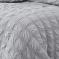 thumbnail image 3 of Eliza Seersucker Comforter Set Grey - Queen, 3 of 4