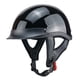 thumbnail image 1 of Wosthever Casco de motocicleta Universal portátil de estilo Vintage para mujer y hombre, cascos de media cara para Scooter, protección para la Ciclismo Negro brillante XXL, 1 of 6