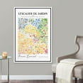 thumbnail image 2 of PixonSign Framed Canvas Print Wall Art Pierre Bonnard Watercolor Pastel Dot Garden Classic Vintage Illustrations Fine Art Decorative Multicolor for Living Room, Bedroom, Office - 16"x24" WHITE, 2 of 5