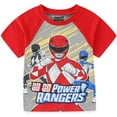 thumbnail image 2 of Power Rangers Short Sleeve T-Shirt and French Terry Shorts Set (Boys), Sizes 4-10, 2 of 7