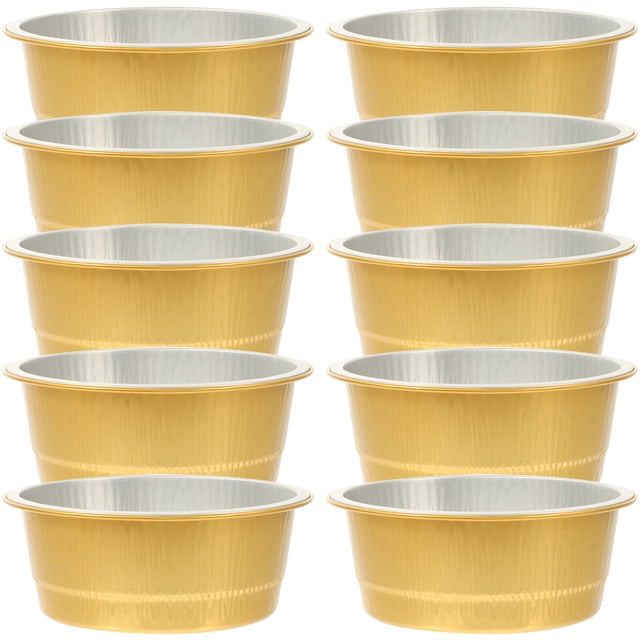 10Pcs Camping Grill Boxes Aluminum Foil Cake Containers Convenient Foil Food Containers