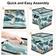 thumbnail image 4 of Seagull Large Capacity Foldable Storage Basket with Handle 10.8"x10.5"x10.6" - Storage Bins, Storage Bin, Storage Box, 4 of 6