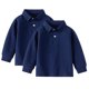 thumbnail image 1 of REDARER Boys Uniform Long Sleeve Polo, 2-Pack - for Little Boys & Big Boys,Size 4-5 Years, 1 of 5