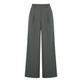 thumbnail image 5 of Womens Dress Work Pants High Waisted Trousers Wide Leg Pull on Stretchy Slacks with Pockets Casual Daily Wear Comfortable Fit by Yigetop Dark Gray S, 5 of 7