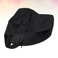 thumbnail image 2 of BRIGHTFUFU Funda para motocicleta, lona impermeable, bolsa portátil para protección solar contra el óxido (negro, XL, con orificio para cerradura), 2 of 7
