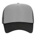 thumbnail image 2 of Couver 3 Colors 5 Panel High Crown Mesh Back Trucker Hat, Black/Grey/Charcoal Grey, 12PCS Bulk Set Pack, 2 of 8