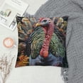 thumbnail image 2 of Chilfamy Turkey Throw Pillow Cover Wildlife Bird Pheasant Pillow Cover Hunting Turkey Cushion Cover Farmhose Bird Chicken Reversible Cushion Case for Adult Men Women White, 2 of 5