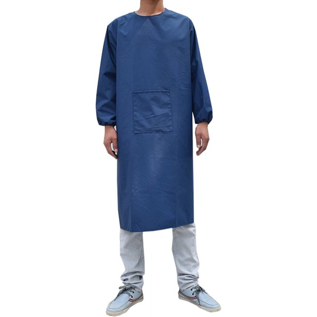 Tablier de Cuisine à Manches Longues Imperméable pour Adultes