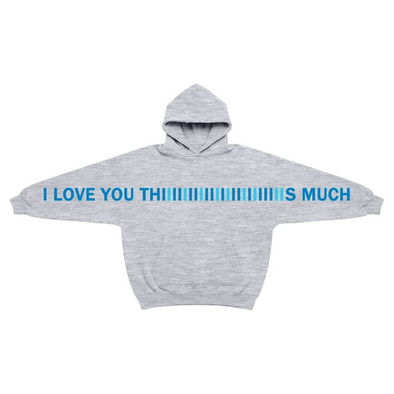 I Love You This Much Hoodies for Boys Girls Casual Long Sleeve Hoodie Sweatershirt Pullover Hug Fit Oversized 11-12 Years Girl Clothes
