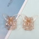 thumbnail image 3 of EeaseMX 6 pinzas transparentes para el pelo con agarre fuerte, sin pinza, accesorios elegantes para el cabello (champán), 3 of 7