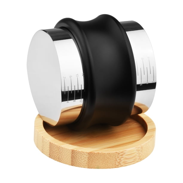 Sabotaje de café Distribuidor de café 2 en 1 de 58 mm y nivelador de café de doble cabeza de acero inoxidable con tamper de mano de espresso de profundidad ajustable Abanopi Sabotaje de café