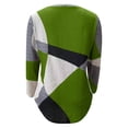 thumbnail image 5 of IMENGL Long Sleeve Shirts for Women Casual Patchwork Printed Round Neck Loose T-Shirt Soft Women's Basic Tee Long Sleeve Tops,Green, 5 of 5
