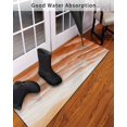 thumbnail image 3 of Ocean Waves Front Door Mat Abstract Gradient Orange Waves Beach Welcome Doormat Indoor Outdoor Entrance Floor Mat Non-Slip Washable Runner Rug for Front Porch Decor 20x47 Inch, 3 of 6