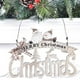 thumbnail image 4 of Ounissouiy Adornos colgantes de árbol de Navidad, decoraciones navideñas, colgante de placa interesante para el hogar, decoración de Navidad, Kits de decoración para fiestas Burlywood, 4 of 6