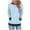 Light Blue, variant on Ahdbta Hoodies for Women Lightweight Long Sleeve Pullover Sweatshirt Loose Fit Color Block Tunic Tops with Pockets