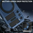 thumbnail image 6 of for Samsung Galaxy S20 FE Case  Built in Stand & Ring Holder[Compatible with MagSafe],  Grade Shockproof Protective Phone Case for Samsung S20 FE 4G/5G, Blue, 6 of 16