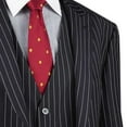 thumbnail image 3 of Men's 3-Piece Men's Gangster Stripes Single Breasted Suit w/1 Pair of Socks - Black 36S, 3 of 3