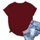 thumbnail image 1 of Karight Spring Summer Tops for Women Casual Short Sleeve T Shirts Oversized Tees, 1 of 4