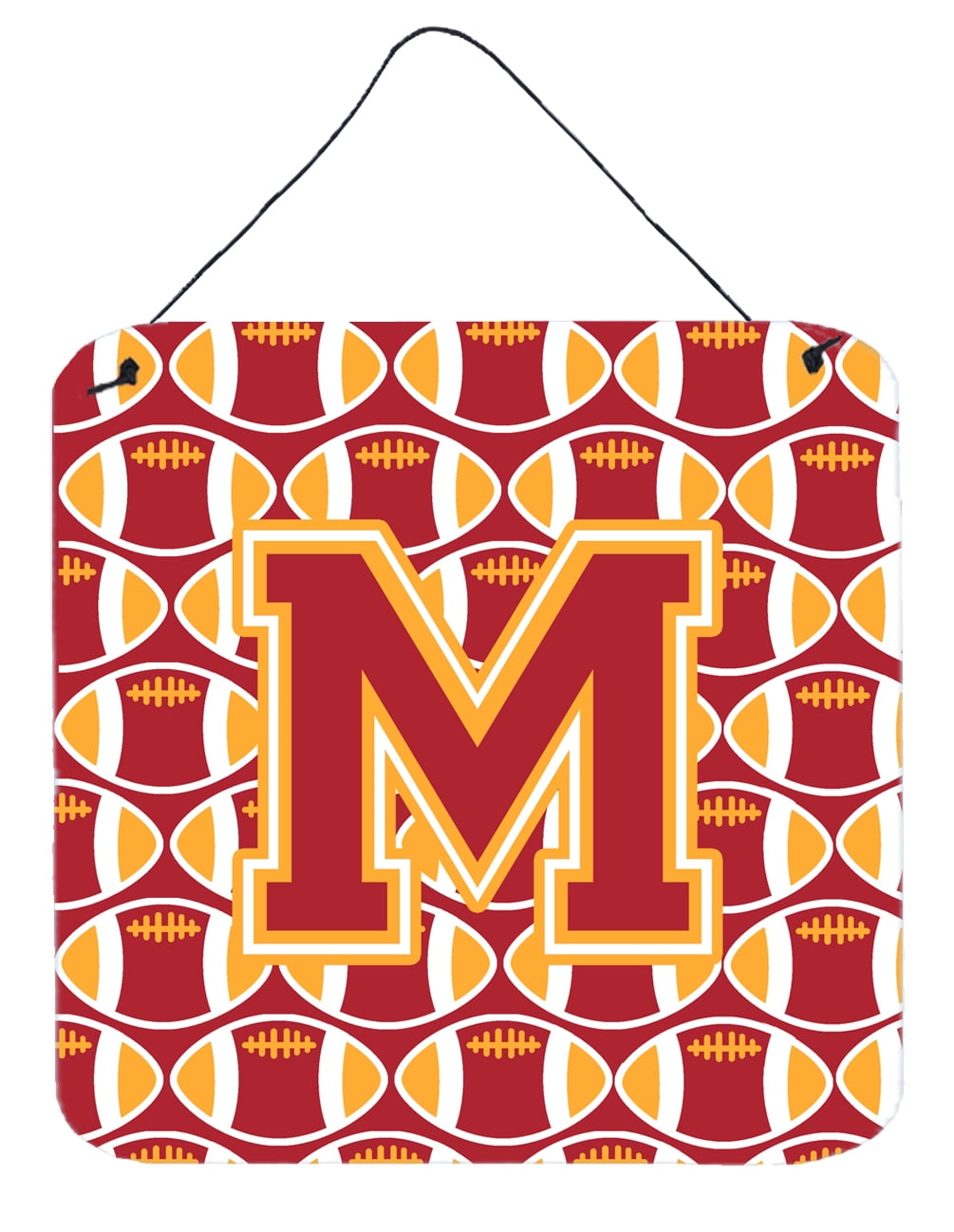 Multicolor Caroline's Treasures CJ1076-EDS66 Letter E Football Harvard Crimson and Yale Blue Wall or Door Hanging Prints 6x6 Multicolor Caroline's Treasures CJ1076-EDS66 Letter E Football Harvard Crimson and Yale Blue Wall or Door Hanging Prints 6x6