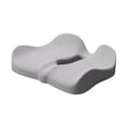 thumbnail image 2 of Cojín de asiento de espuma viscoelástica Almohada de espuma viscoelástica Cojín transpirable para sentarse Cojín para silla Gris, 2 of 9