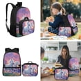 thumbnail image 3 of HUIACONG 17 Inch Ergonomic Kids School Backpack Set 4 Pieces Pastel Twin Horses for Boys Girls Age 6-10 Lightweight 300g with Detachable Lunch Box Pencil Case Water Bottle Holder, 3 of 7