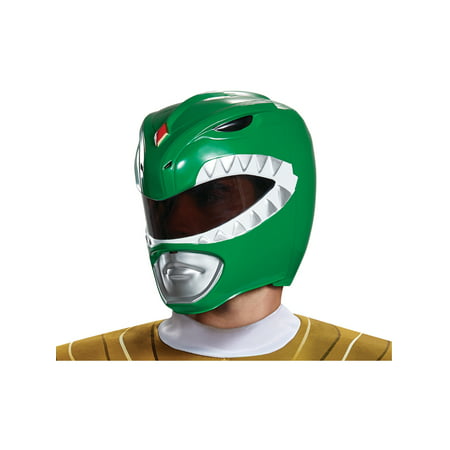 Adult's Mens Power Rangers Green Ranger Helmet Costume