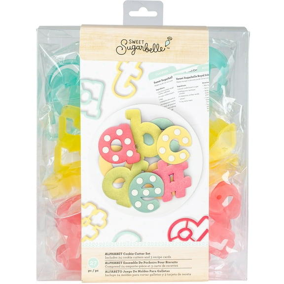 American Crafts Sweet Sugarbelle Cookie Cutter Set 27/Pkg-Alphabet