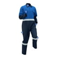 thumbnail image 4 of Zedker Men's One Piece Work Coverall Jumpsuits Long Sleeves Front Zipper Mechanics Suits Cargo Pants for Men with Pockets,Plus Size Blue L, 4 of 7