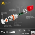 thumbnail image 6 of Alla Lighting 2800lm T20 7440 7443 LED Bulbs Turn Signal, Brake Stop Tail Lights COB-72 12V LED Replacement for Cars, Trucks, Pure Red (Set of 2), 6 of 10