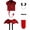 Men, variant on Jiibva Womens Red Devil Cosplay Costume Set Wings Horns Headband One Size