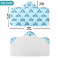 thumbnail image 3 of joogoo Shark and Hearts Kids Hooded Beach Towel Baby Bath Towel 23.5"x50", 3 of 7