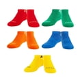 thumbnail image 5 of Odd Sox Basix Little Kids Ankle Socks 5-Pack – Bright Primary Colors Cotton Blend – Durable Everyday, 5 of 5