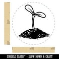 thumbnail image 2 of Seed Sprouting from Dirt Self-Inking Rubber Stamp Ink Stamper - Orange Ink - Mini 1/2 Inch, 2 of 7