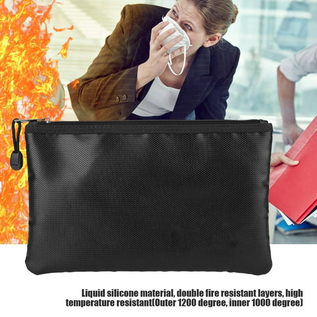 Waterproof Document Bag, Waterproof Portabletable Fire Resistant Document Bag, For Keeping Important Documents, Passport, Certificates, Money