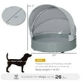thumbnail image 2 of CHEERFUN Luxury Wicker Rattan Dog Bed with Canopy, Comfortable Pet Sofa for Indoor/Outdoor Use, 2 of 7
