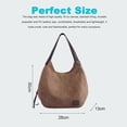 thumbnail image 2 of Bolso de hombro con múltiples bolsillos para mujer, bolso de lona a la moda, bolso informal, 30*28cm, 2 of 6