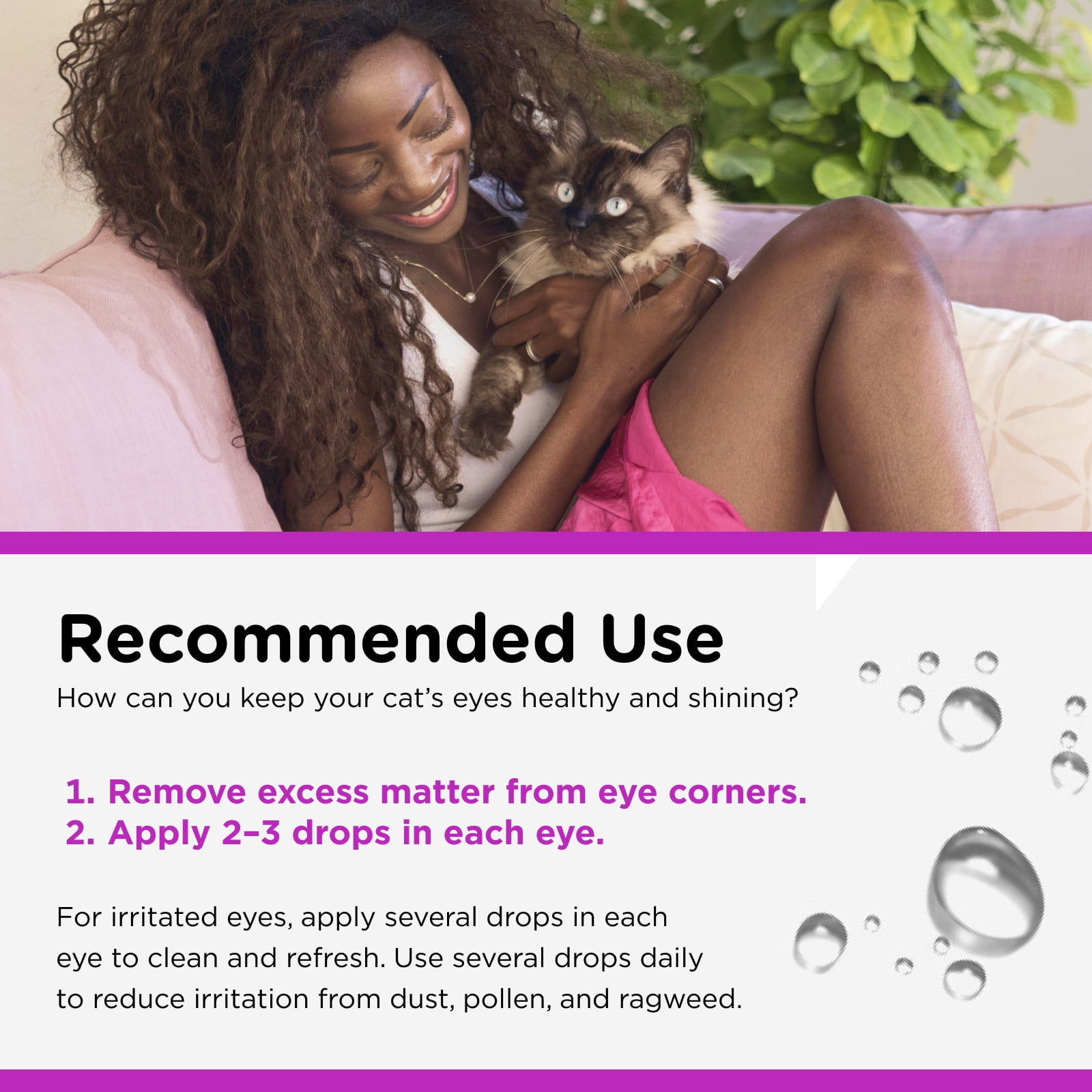 Nutri-Vet Eye Discomfort Rinse for Cats, 4 Ounces