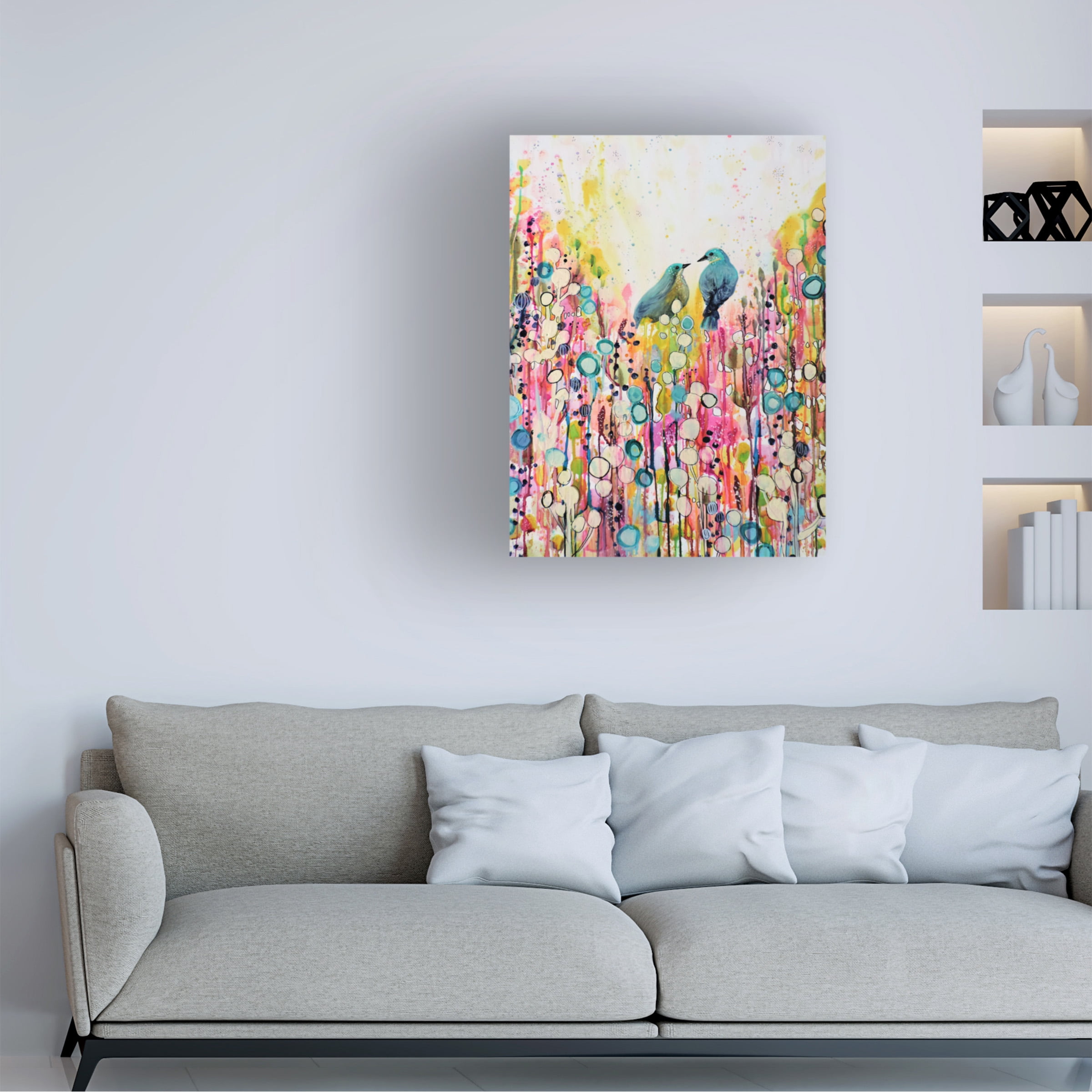 Sylvie Demers 'Dans Ce Seul Regard' Canvas Art